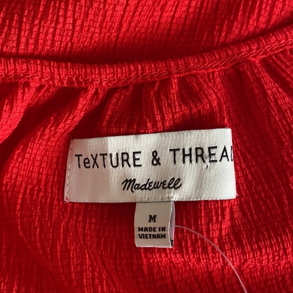 Madewell Texture & Thread Peasant Top size M - Picture 11 of 16